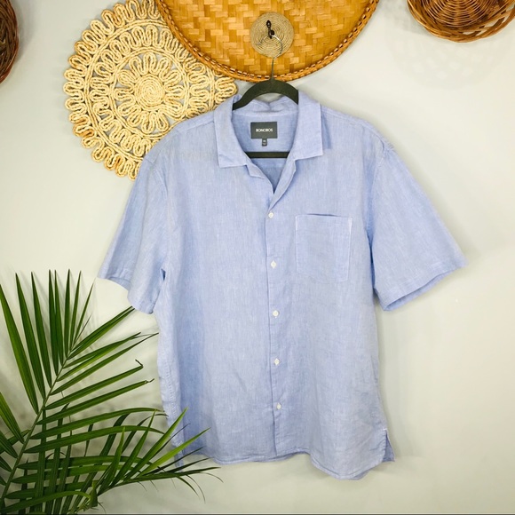 Bonobos Other - Bonobos | Linen Blend Casual Dress Shirt SZ XXL
